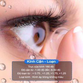Kính áp tròng - cận thị - loạn thị